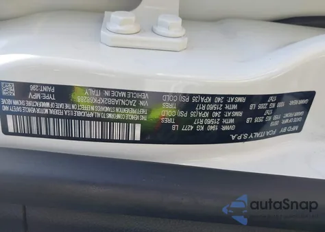 2019 Jeep Renegade Latitude Fwd z USA, uszkodzony, nr VIN ZACNJABB2KPK68288